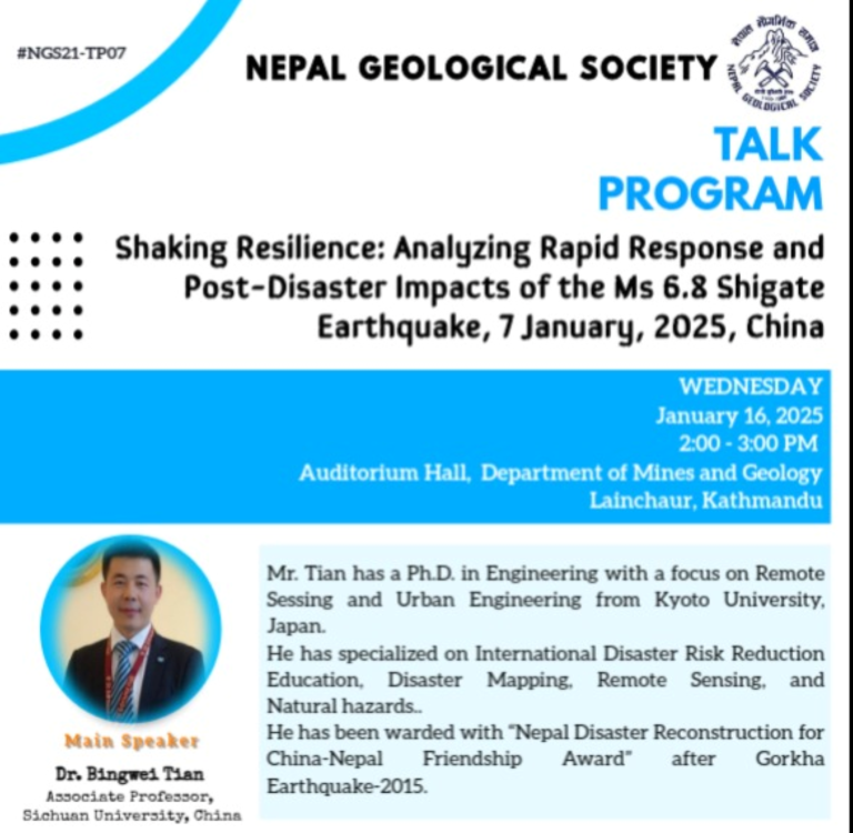 Dr. Lian Talk Program Flyer, Magh 3- (2-3pm)